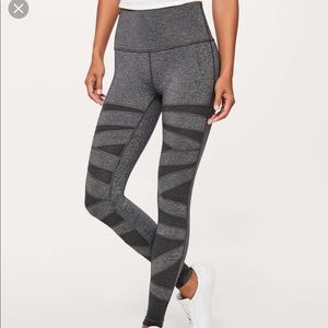 Rare Lululemon tech mesh high rise